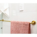 Kaya Single Towel Rail, 900mm, Urban Brass